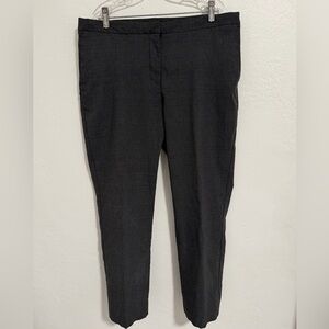 Mario Serrani Italy Women’s Dress Pants Size 12 Gray Plaid Stretch Career Slacks